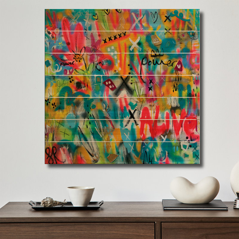 Reproduction d'art murale en bois - Alive par Samantha Redfern