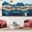 Abstract Mountains Peel & Stick Border-93867416