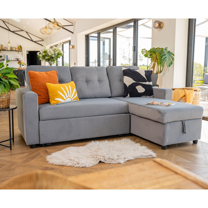 Simba 3 Seater Sofa Bed, Grey