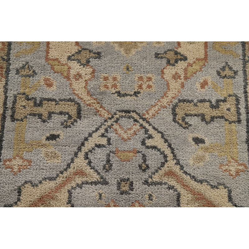 Handmade Wool Oushak Indian Runner Rug 3x10