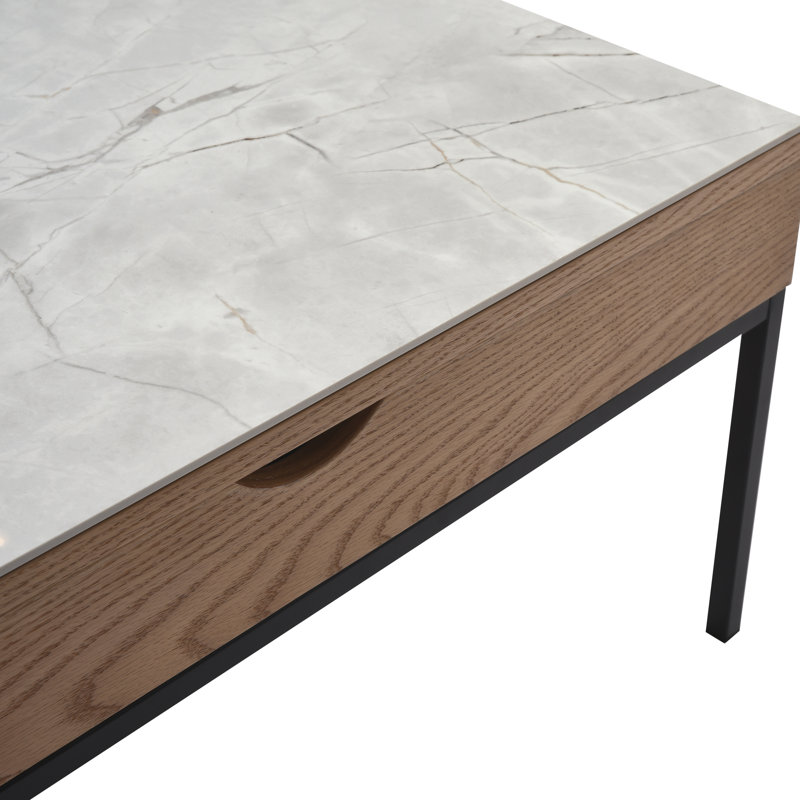 Table basse rectangulaire à plateau relevable Taber