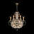 Cavrie 9-Light Vintage Candle Dimmable Chandelier with Crystal Accents