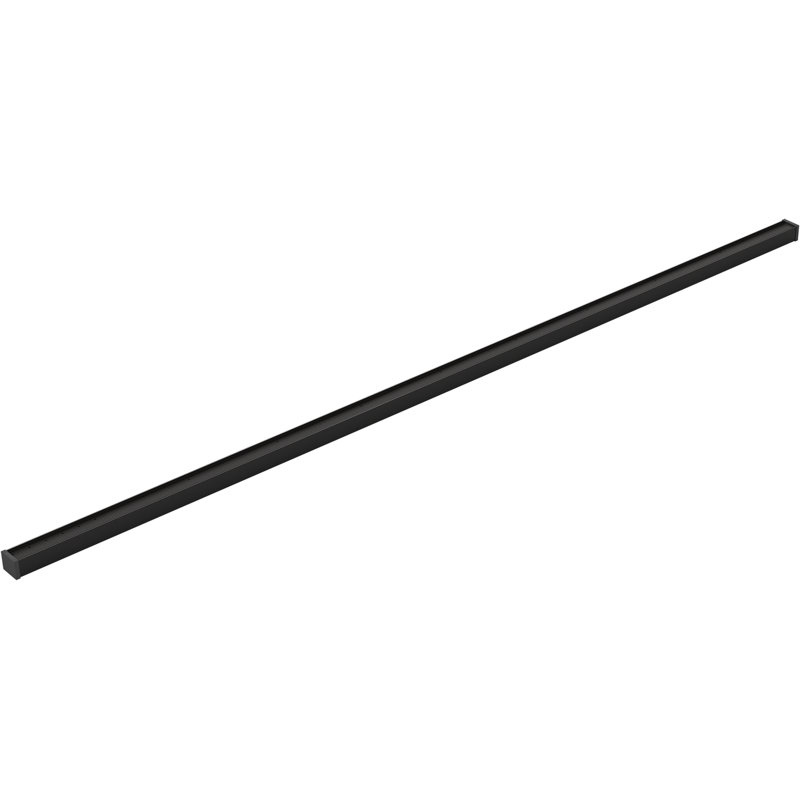 Linear Grid Shower Drain, Matte Black