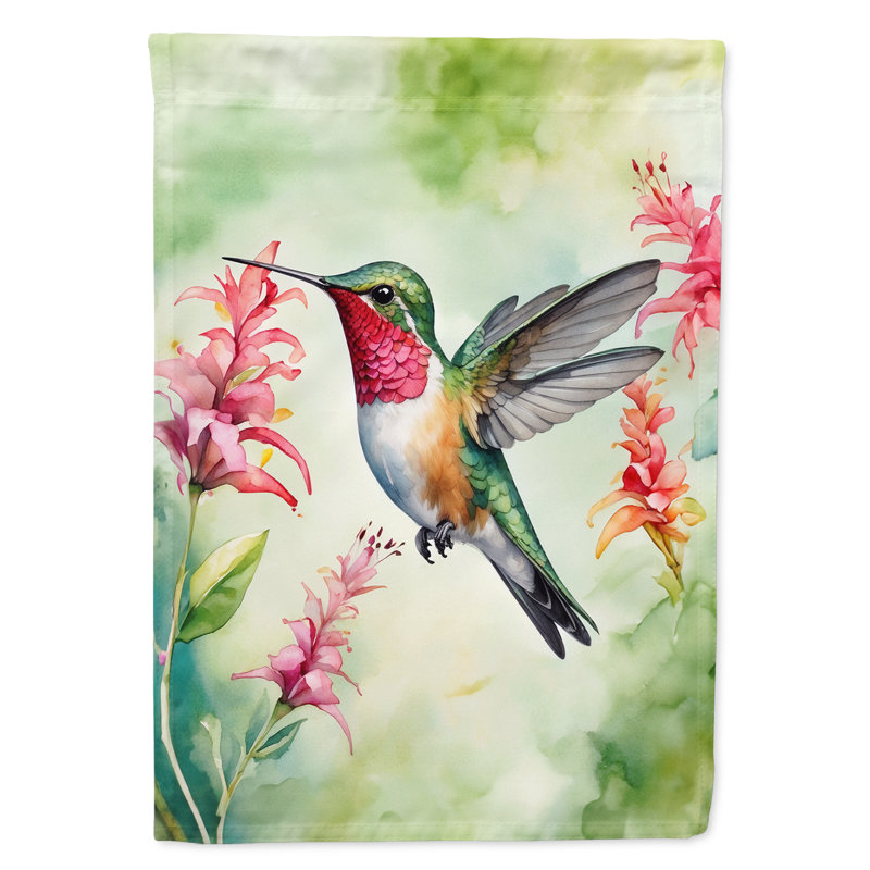 Drapeau de jardin, Colibri à bro Broailailed