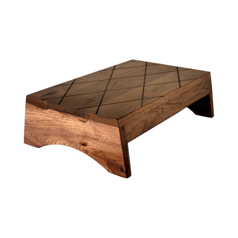 Grand escabeau en bois, Acajou