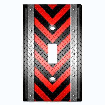 Patterned 1 - Gang Toggle Light Switch Standard Wall Plate