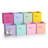 Sorbus Fabric Storage Cubes - 8 Foldable Storage Bins, 13 Inch - Pastel Multi-Colour