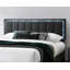 Mobilier de chambre à coucher de style moderne avec lit double en tissu d'ameublement en tissu d'ameublement à DEL-1136649383