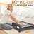 Under Bed Storage with Wheels 2Pack Storage Containers with Clear Window,Dark Grey