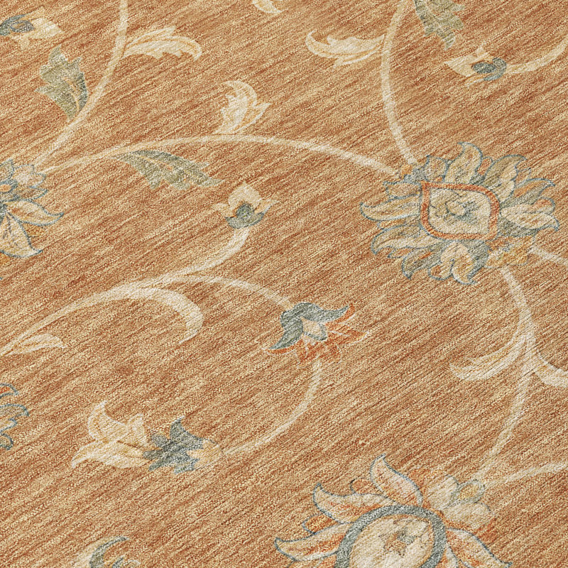 Tapis Chantille ACN3079 Global, lavable à la machine, intérieur/extérieur, Terra Cotta, 5 pi x 7 pi 6 po