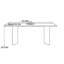 Table de salle à manger rectangulaire Simple Home-111035569