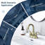 Robinet de salle de bain surdimensionné à 4 poignées à 4 poignées avec bonde escamotable Topcraft-132524930