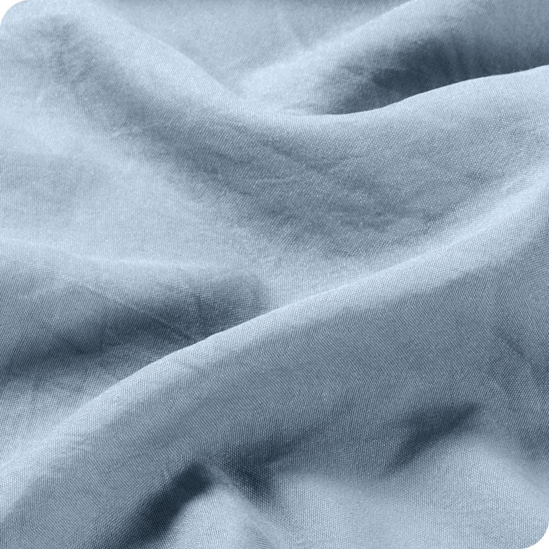 Dusty Blue Twin Sandwashed Microfiber Deep Pocket Sheet Set