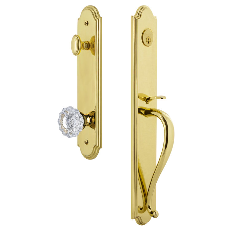 Complete Inactive Arc Dummy Handleset with Versailles Knob and Rosette