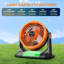 Ventilateur de camping brumisateur avec lanterne à DEL, ventilateur à piles rechargeable de 20000 mah avec 3 grandes sorties de jet et crochet de suspension, 4 vitesses, télécommande pour le camping, la pêche, les voyages-128065394