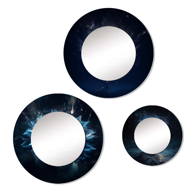 Narendra Metal Round Mirror