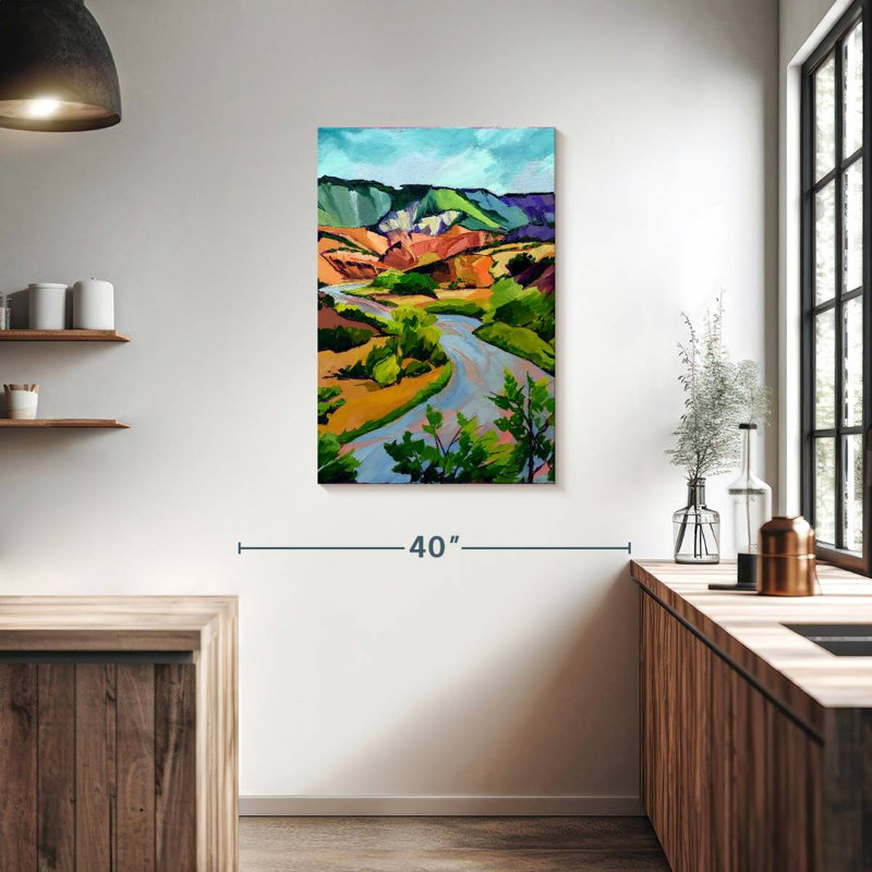 Paysage de Hannes, Nouveau-Mexique, H 36 po x l 24 po