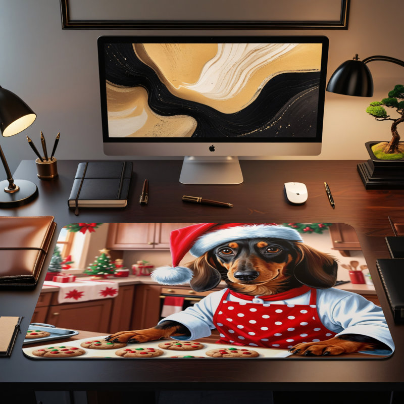 Polyester Desk Pad, 14.4x12.1