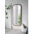 Oversized Wooden Floor Mirror (31.4"x1.4"x74") - Unique Brown Frame For Bedroom/living Room