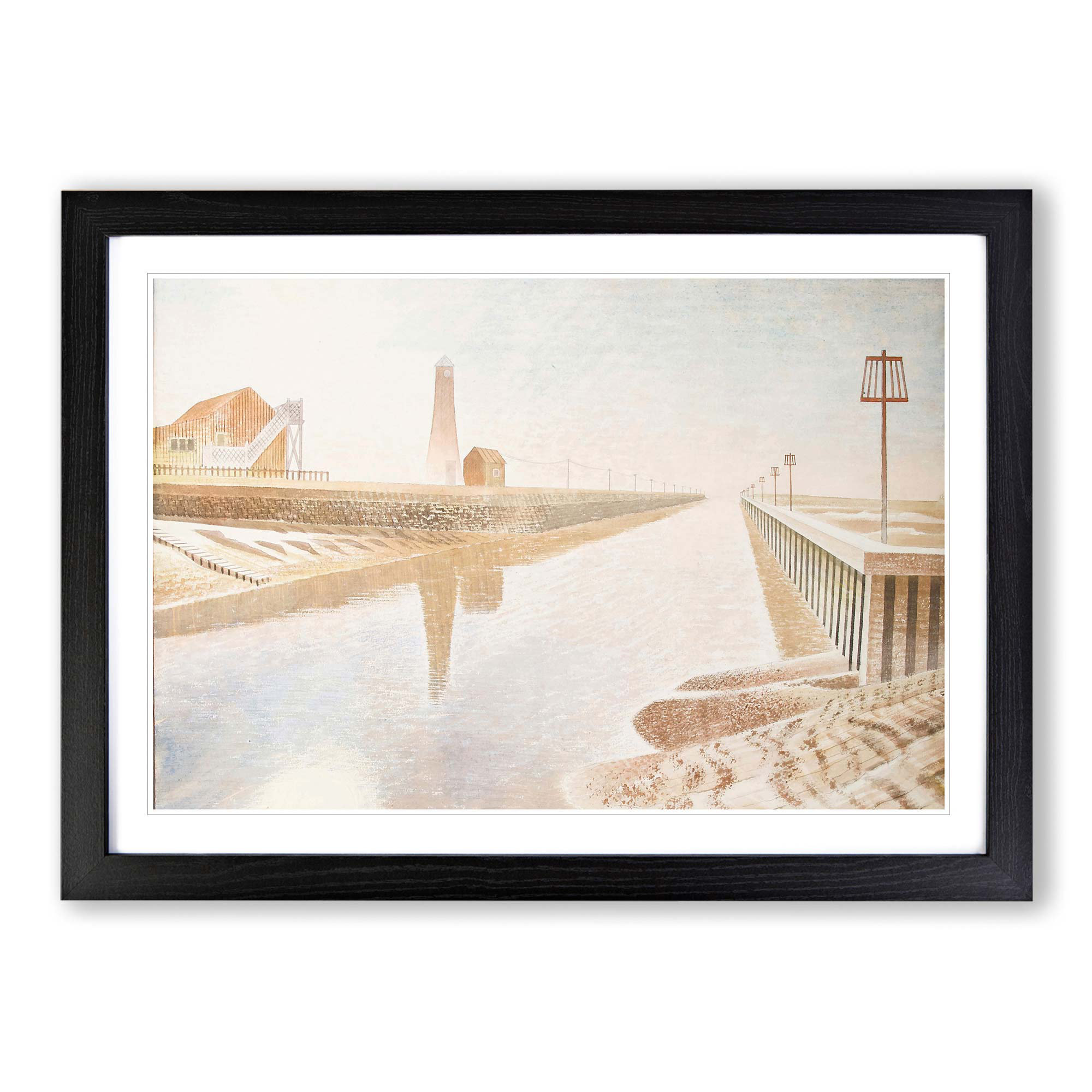 East Urban Home 'Rye Harbour' by Eric Ravilious Framed Painting Print ...