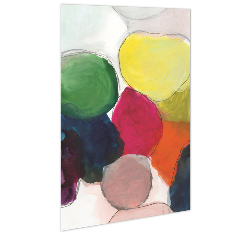 « the party abstract », reproduction de peinture à l’aquarelle sur verre