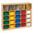 40 Compartment Manufactured Wood Cubby