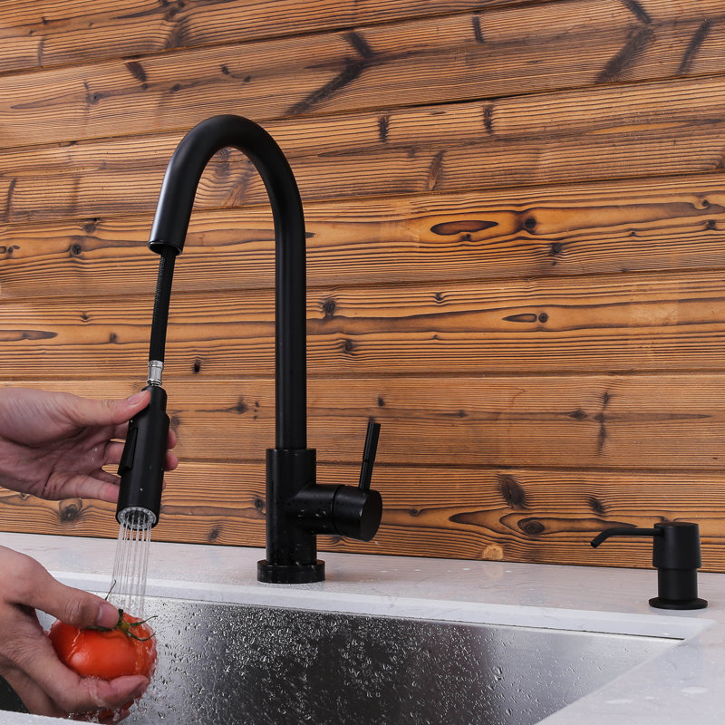 Serene Valley Pull Down Touch Kitchen Faucet, Matte Black