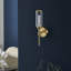 Cunningham Satin Brushed Gold Armed Sconce