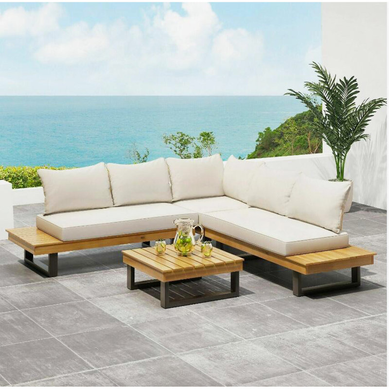 4-Piece Sofa Set, Beige