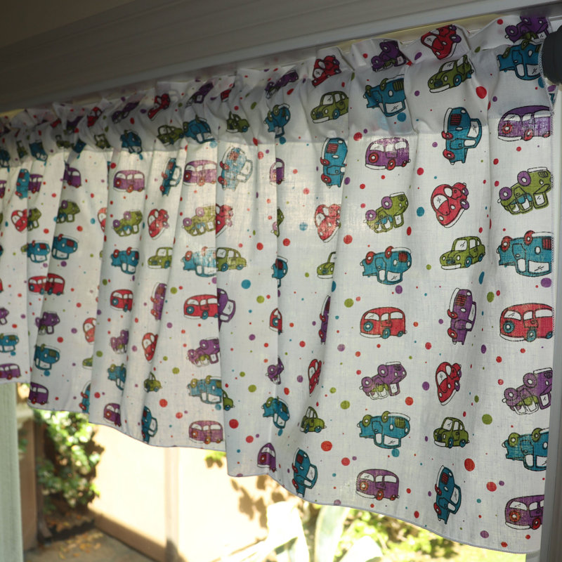 Cantonnière sur mesure en mélange de coton 58 po Rauf, L 58 po x L 14 po, Blanc