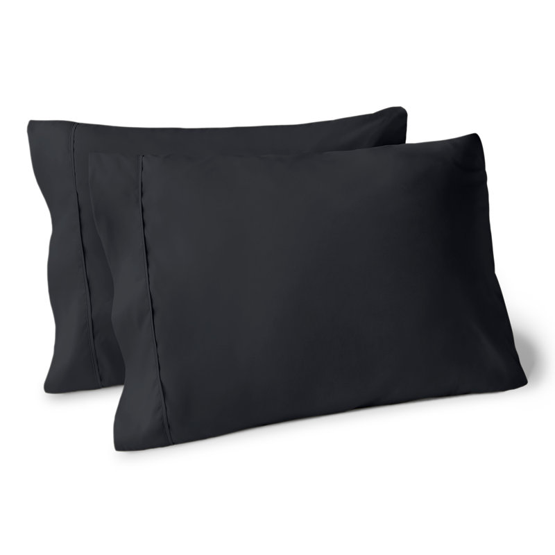 Ensemble de taie d'oreiller douce, Noir, 2 très grandes taies d'oreiller