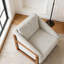 Fauteuil en tissu d'ameublement Chenille-37367235