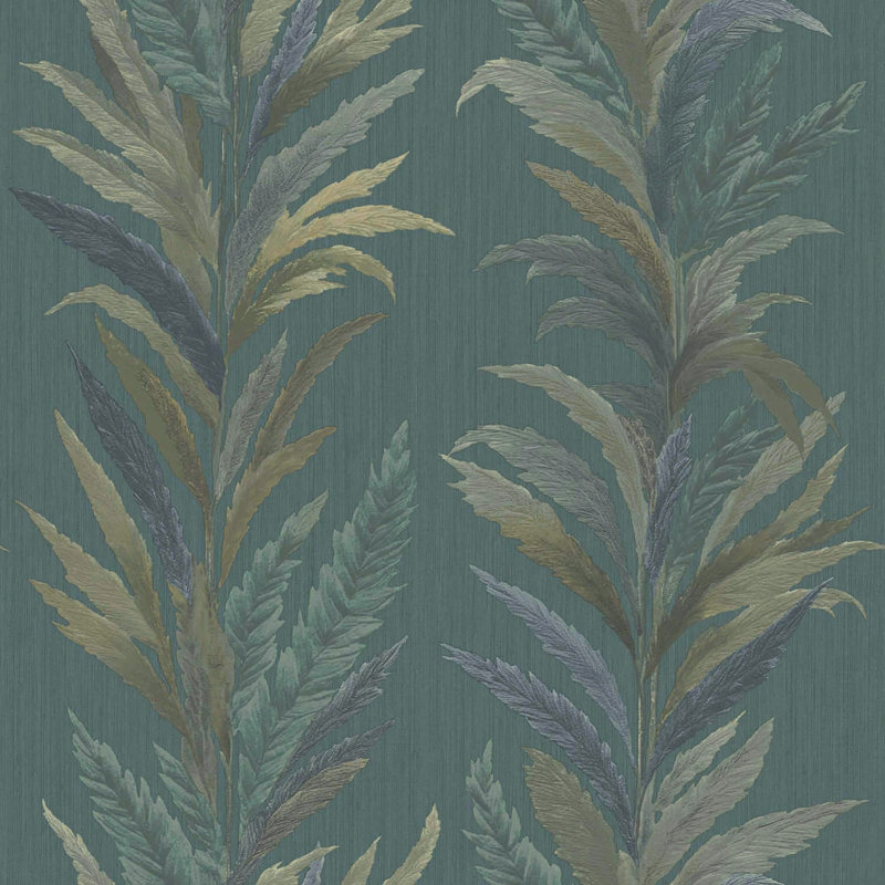 Tarn Leaf Flourish Wallpaper, Green