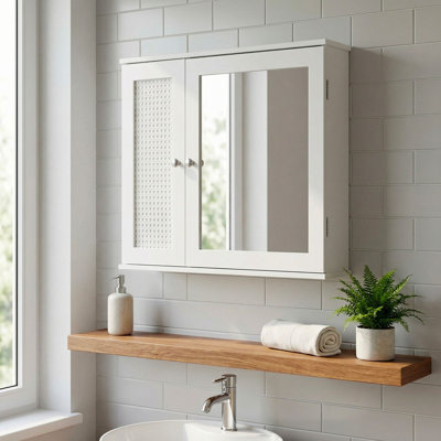 60mm W 50mm H Wall Mounted Required Medicine Cabinet Mirror