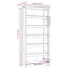 183cm H Solid Wood Standard Bookcase-963125332-963125331