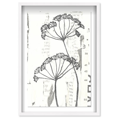 Botanical Shadow Shadowbox Floral & Botanical Print by Oliver Gal, Black Frame, 10 x 15