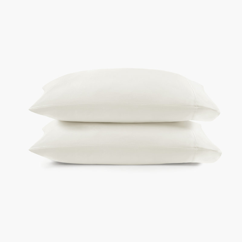 Croscill Luxury Egyptian 500TC Cotton Pillowcases, White, Standard
