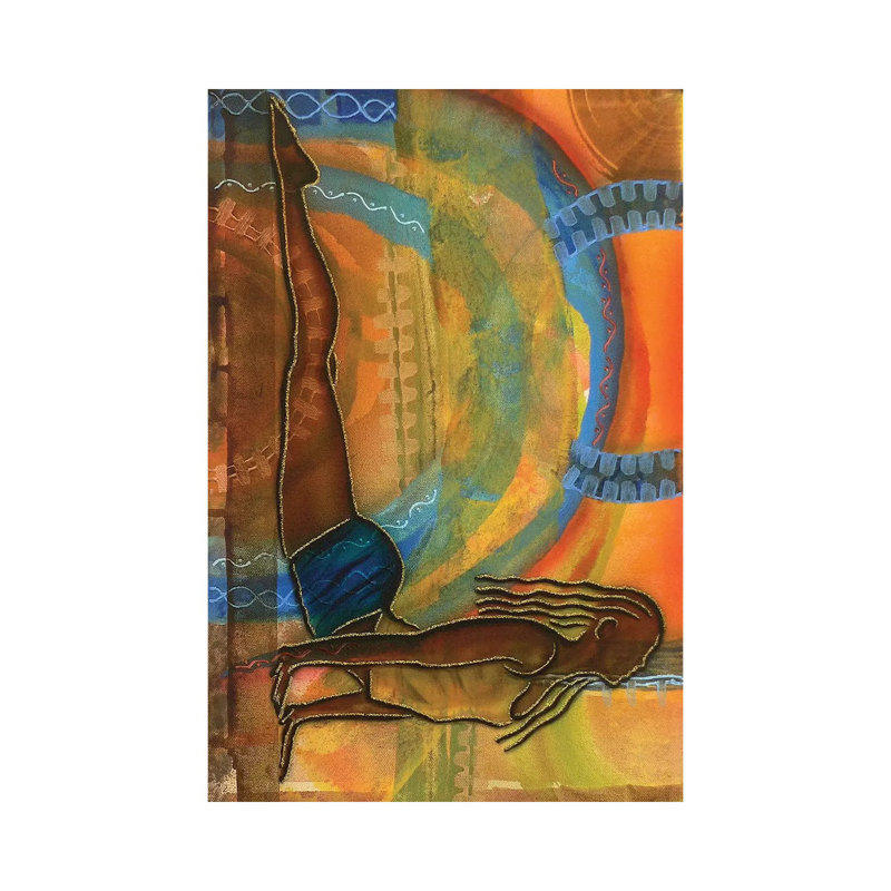 «Yoga III» par Fred Odle - impression sur toile tendue, H 26 po x l 18 po x 1,5 po
