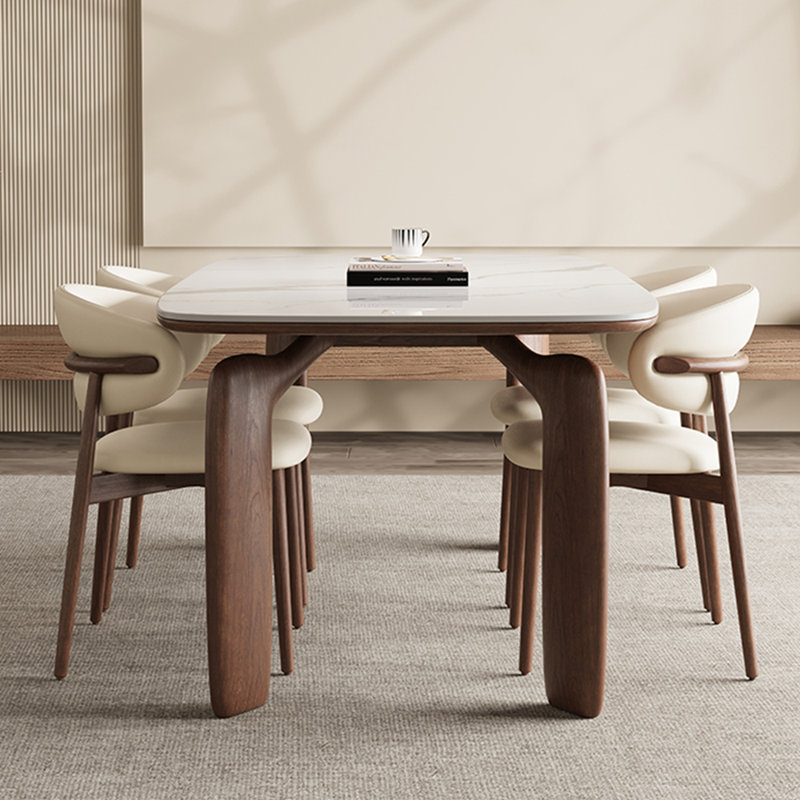 Simple rectangular household dining table sets, 29.53"H x 59.06"L x 31.5"W