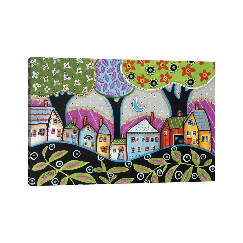 Town I by Karla Gerard - Wrapped Canvas Gallery-Wrapped Canvas Giclée, 20.32cm H x 20.32cm W