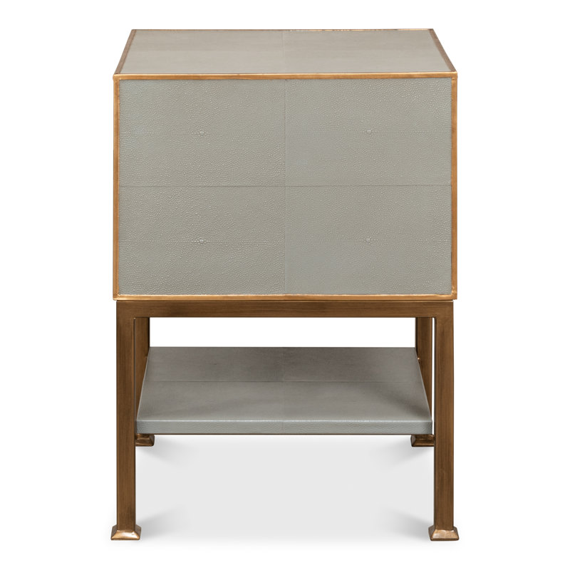 Gillian 2 - Drawer Solid Wood Nightstand