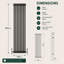 Uxbridge Vertical Traditional Colosseum Radiator-40191305-40191306