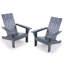 Chaise Adirondack en bois massif Rondon