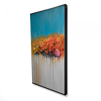 Orange flowers bundle - 24"x48" Framed canvas