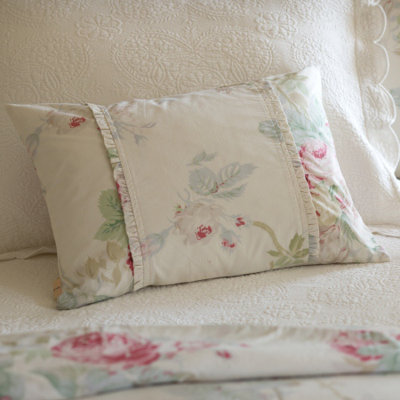 Shore Rose Cream Lumbar Pillow