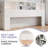 Modern Wooden Bookcase Headboard with Adjustable LED Lights & Charging Station – Queen & King Sizes, Scroll Down for Assembly Video-1472337819-1472337829