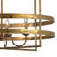Lustre géométrique à 4 lumières de style bougie Johnathan