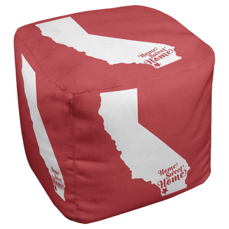 Repose-pieds cube san diego home, Rouge