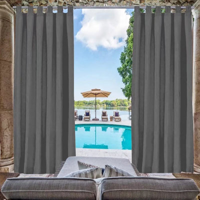 Arnaldo Outdoor Blackout Curtain Single Panel