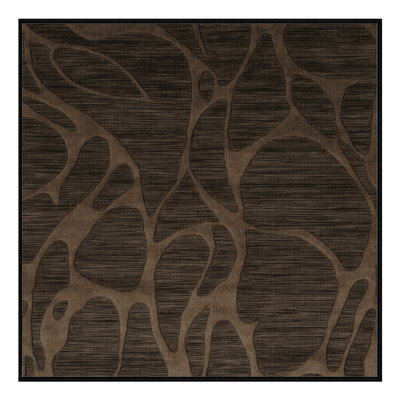 Machine Washable Abstract Brown Area Rug